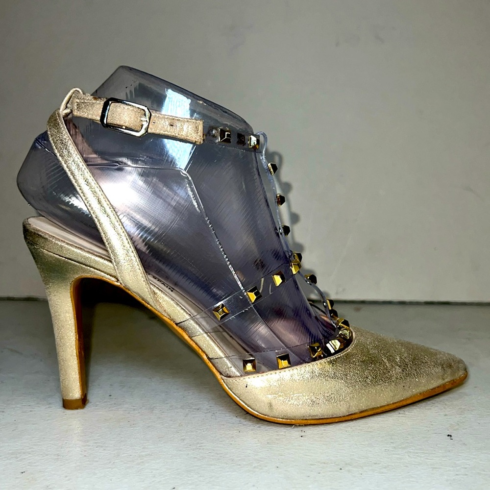 LODI HIGH HEEL SANDALS IN GOLD